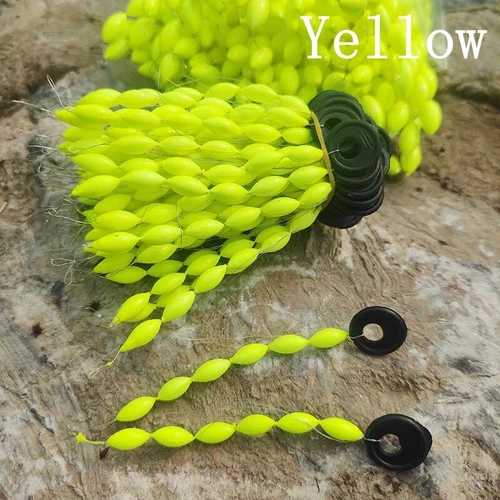 200pcs Fishing Rig Foam Floats Kit String Type Seven Star Float Foam Space Bean - Picture 11 of 15