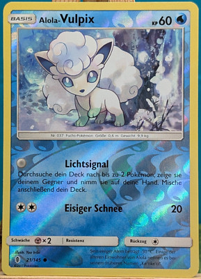 POKEMON - Stunde der Wächter - Alola-Vulpix - 21/145 - REVERSE HOLO - deutsch