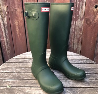hunter olive green boots