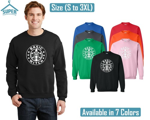 Basic Witch Unisex CREWNECK Sweatshirt 