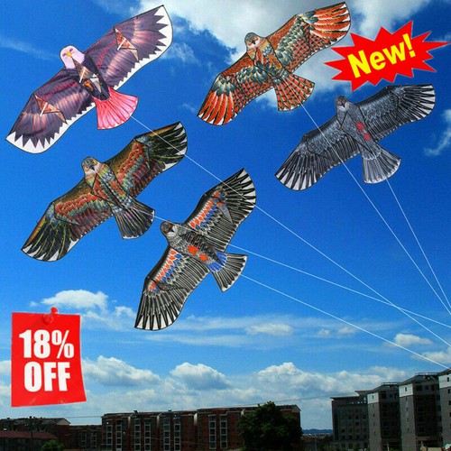 3D Flying Large Eagle Bird Kite Family Kids Outdoor Toy Sports Gift S5H2