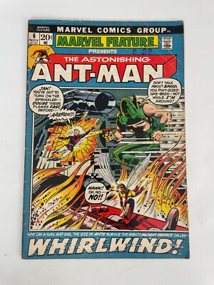 Marvel Feature # 6 FN Comic Book Astonishing Ant-Man Wasp Hank Pym Janet 4 LI8