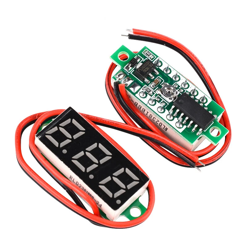 Mini Voltmeter Tester LED Digitalanzeige Spannungsmesser 0,28" / 0,36" Mulitcolor - Bild 4 von 4