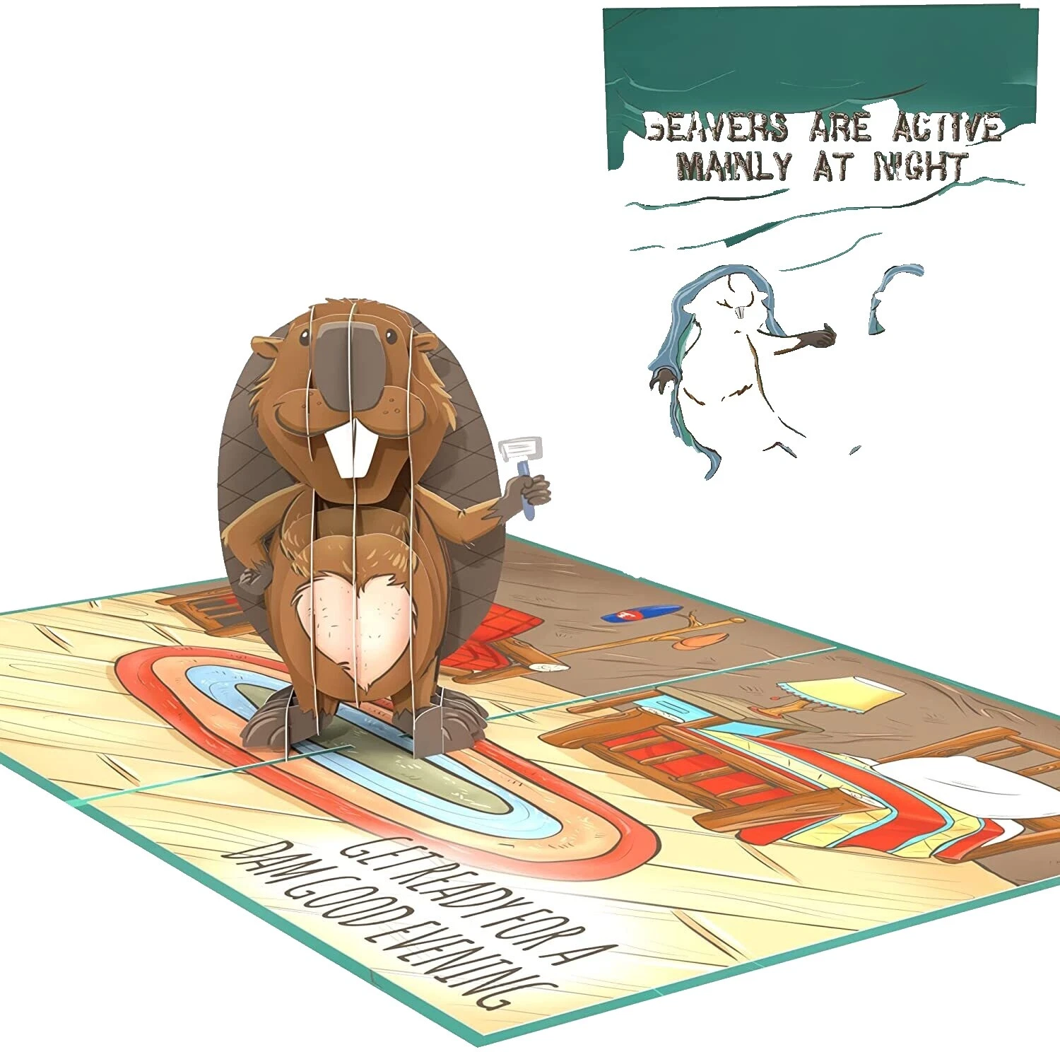 Animales de aniversario saludo Pop Up cards