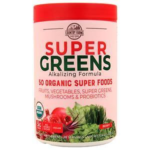 Country Farms Super Greens - Alkalizing Formula Berry 300 grams