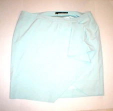 New Mynt 1792 High End Plus Womens 24W 24 W Mint Green Skirt Office Light Ruffle