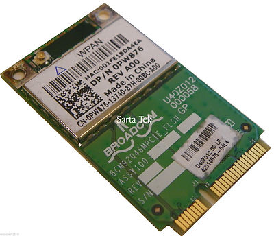 Dell Wireless 370 Bluetooth 2.1+EDR WPAN PCIe Mini-Card 0PW876 / PW876