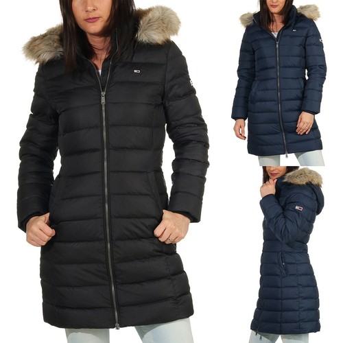 Tommy Jeans Damen Winter Jacke Mantel Essential Hooded Daunenjacke Down Coat - Bild 1 von 15