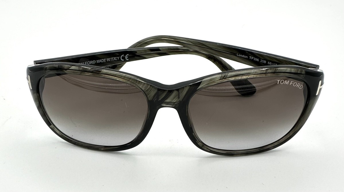 TOM FORD London TF396 20B Sunglasses, Gray Tortoise Shell Frame 