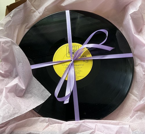 4 passende Retro Vinyl Tischsets mit Filzrücken gefertigt aus Original 12" Schallplatten - Bild 4 von 7