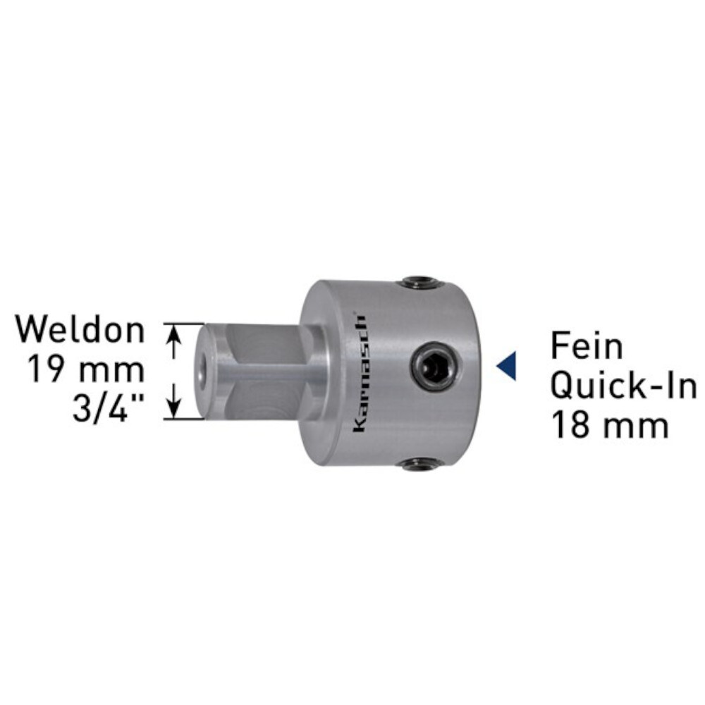Adattatore Weldon19 Quick-In 18mm Karnasch | Confezione Da 1 Pezzo | Per Utensili Da Lavorazione - Foto 5