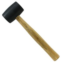 Allied Tools 31306 16-ounce Hardwood Handle Rubber Mallet, Black Head, 1-pack, N on sale Allied Tools 31306 16-ounce Hardwood Handle Rubber Mallet, Black Head, 1-pack, N on sale