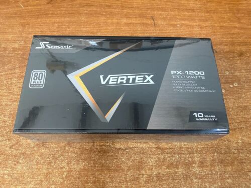 Vertex PX-1200 Seasonic Vertex PX-1200, 1200W 80+ Platine, ATX 3.0 / PCIe 5.0 C - Photo 1 sur 1