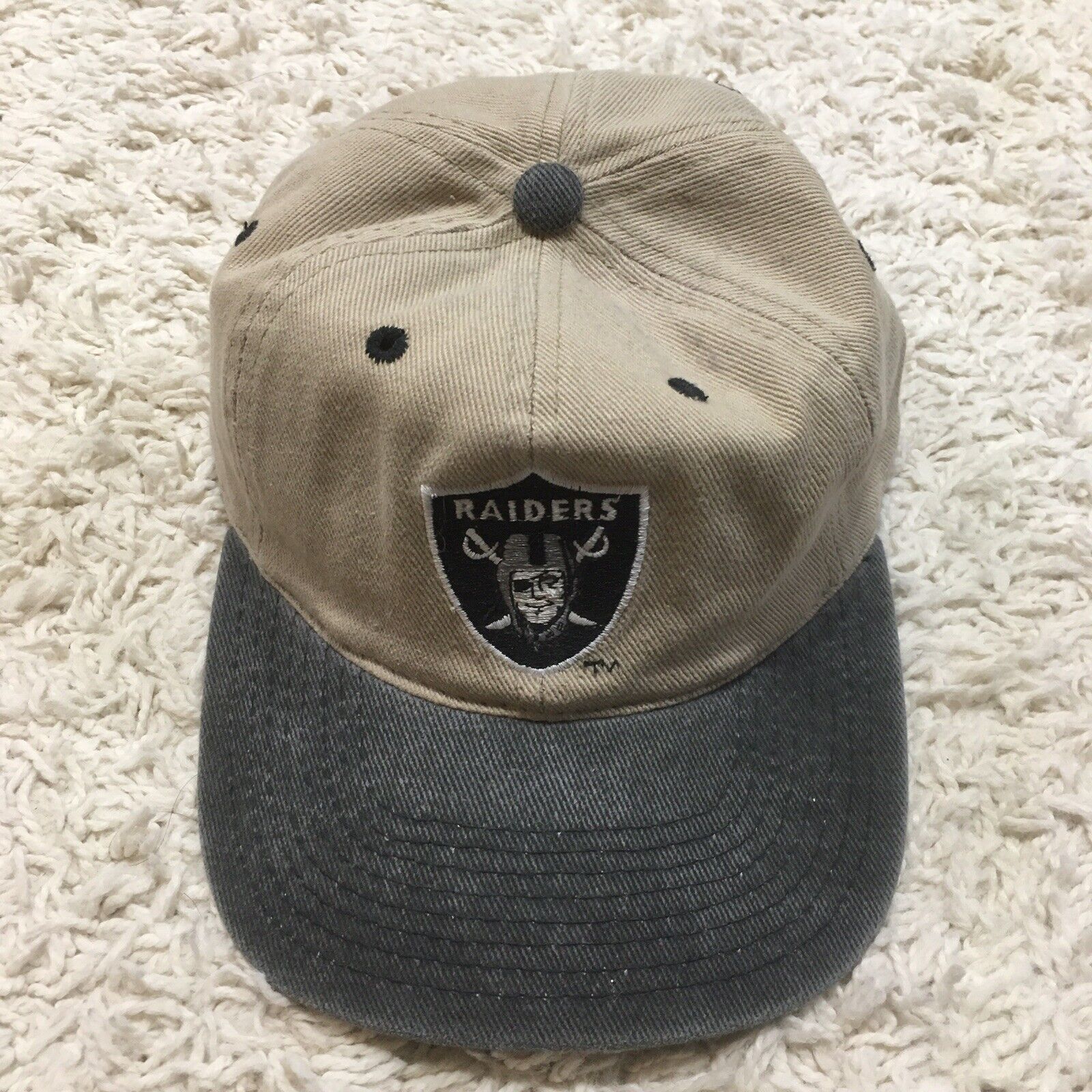 Vintage Oakland Raiders Logo 7 Strapback Hat - image 1