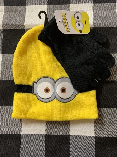 Yellow MINION KIDS Knit Hat Beanie 