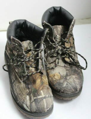 Faded Glory Boys Camo Boots Size US UK EUR Hiking Trail