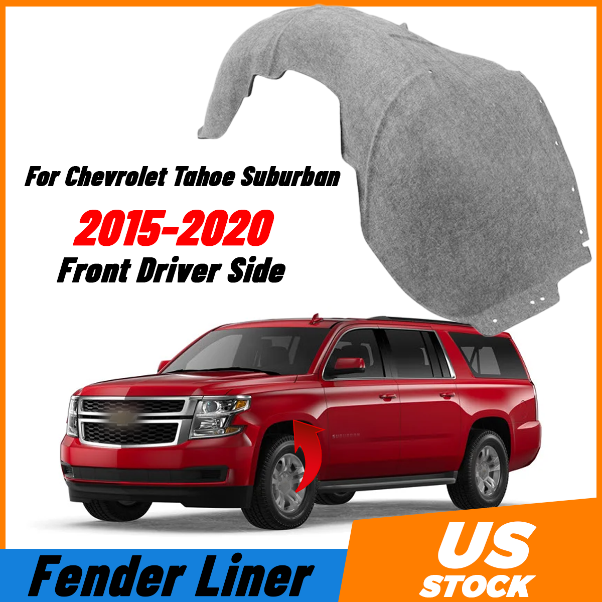 2015-2020 Chevy Tahoe Suburban Front Driver Side Fender Liner