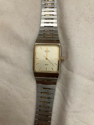 ココ SEIKO QUARTZ MEN WATCH 5Y95-5010 20 MM X 35 MM | eBay