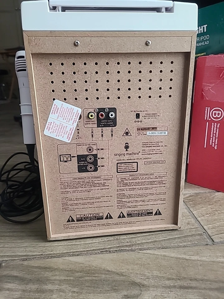 The Singing Machine SML392W Disco Light Karaoke Machine & CD 1 Microphone Manual - Image 3 of 3