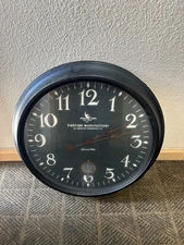 Firstime 24" Round Black Wall Clock