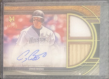 Topps 2025 Museum Gold Craig Biggio Astros Dual Relic Auto 44/50