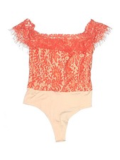 PrettyLittleThing Women Orange Bodysuit 6