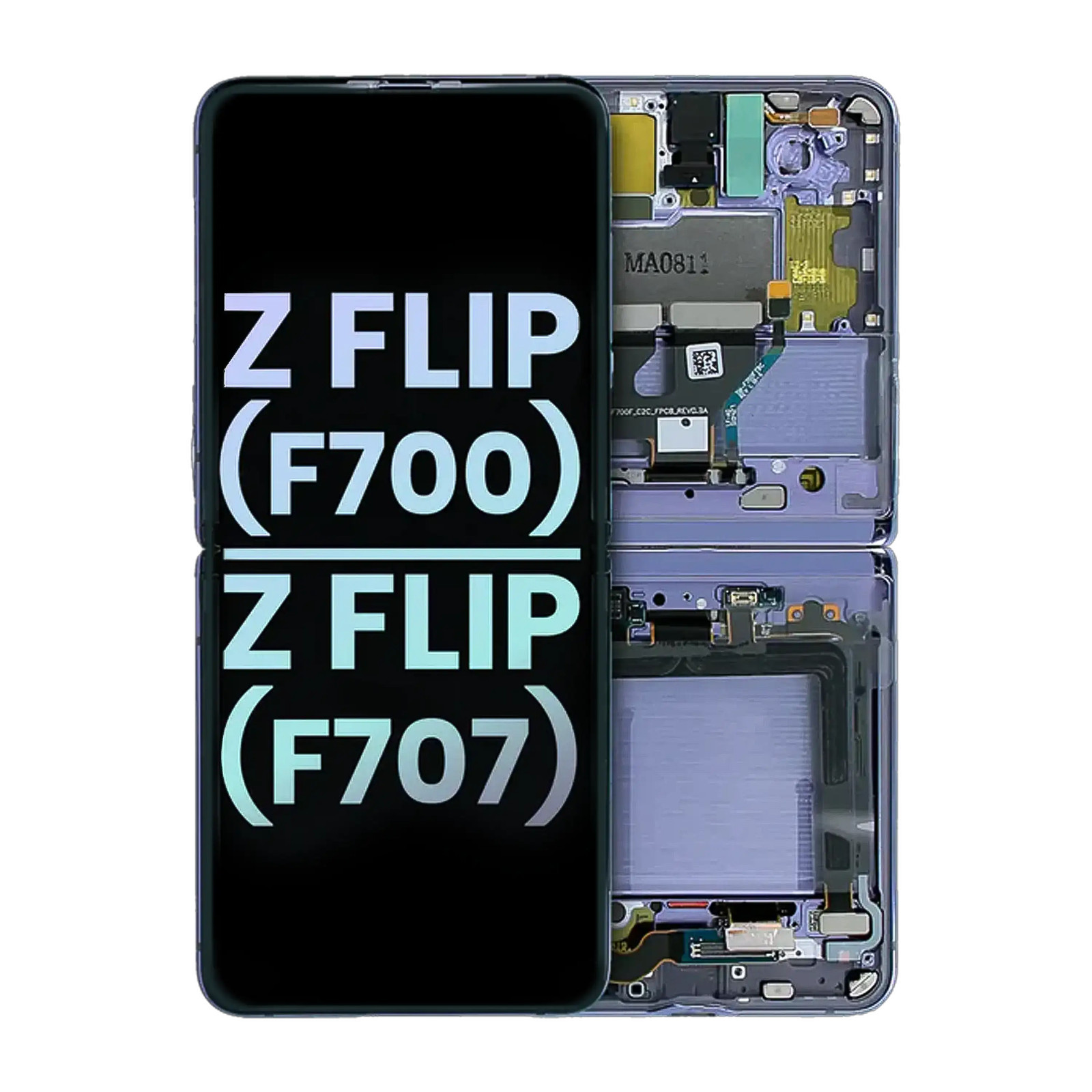 Display OLED originale Samsung Galaxy z Flip 4g F700 con cornice interno service pack