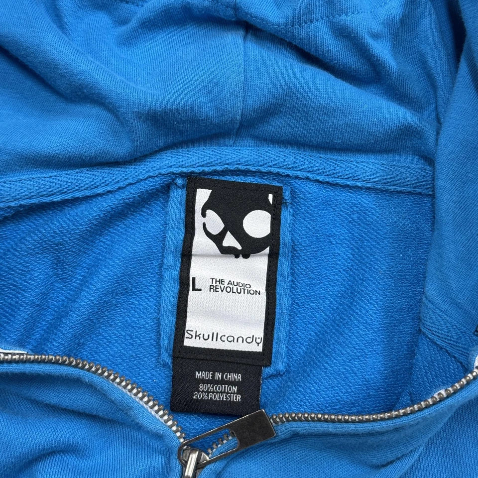 Sudadera con Capucha Skullcandy Para Hombres Grande Cremallera Completa Sudadera y2k Patinador Grunge Gótico Emo Foto 4 de 4