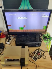 Console Nintendo NES + Câbles Et Manette Et Super Mario Bros - Marche Très Bien