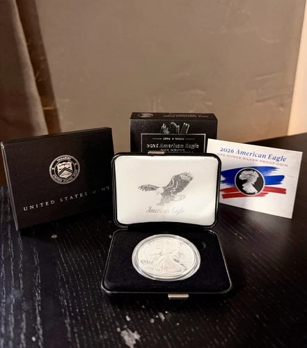 1776 - 2026 W Proof American Silver Eagle 1 oz OGP - 250th Anniversary Bell