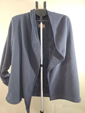 UGG Koolaburra Dark GREY Sherpa Cardigan Open jacket w/ pockets, Women's  Medium