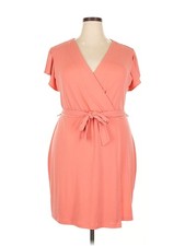 Nine West Women Orange Casual Dress XXL