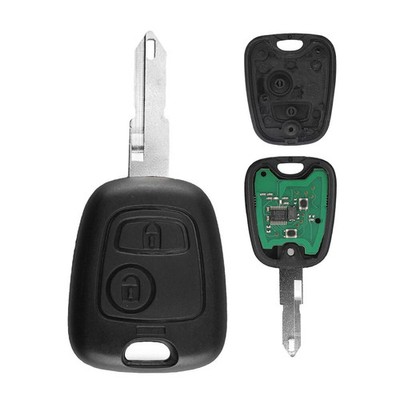 2-Tasten Funk Schlüssel Fernbedienung Autoschlüssel 433MHz Für Peugeot 206 CC SW