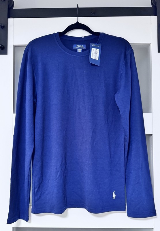 Polo Ralph Lauren Men's Performance Long Sleeve T-Shirt Size Small, Blue