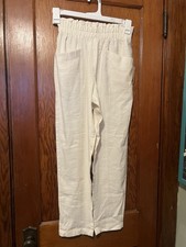 NWT a New Day Wide-Leg Pants Cream Women  s XS New