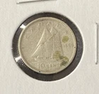 1950 Canada 10 Cents Dime 0.8000 Silver ASW 0.06 Oz Free Shipping