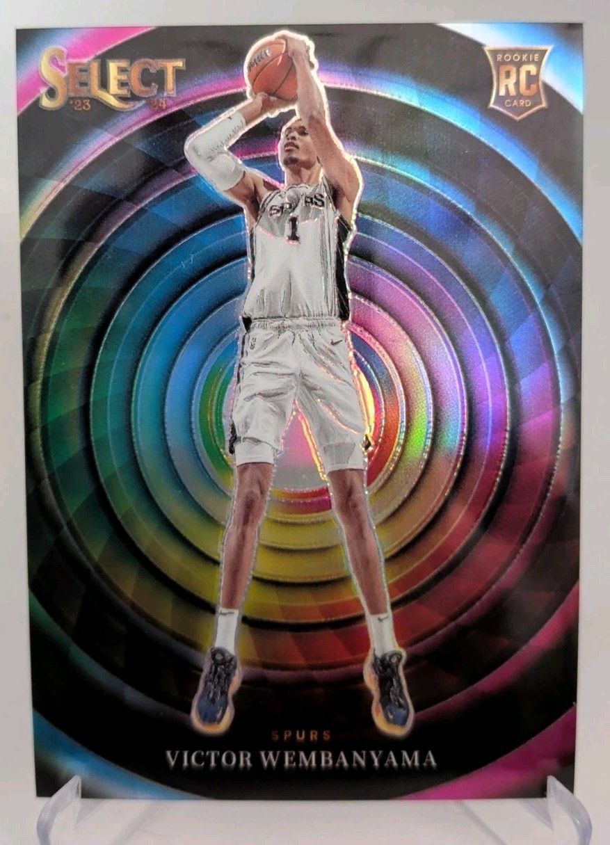 2023-24 Panini Select VICTOR WEMBANYAMA #10 Color Wheel Rookie Mint Condition 