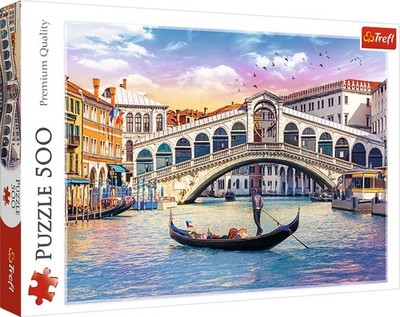 Trefl Red 500 Piece Puzzle - Rialto Bridge, Venice