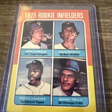 Topps 1975 Rookie Infielders Mike Cubbage Doug DeCinces Sanders Trillo #617 Card