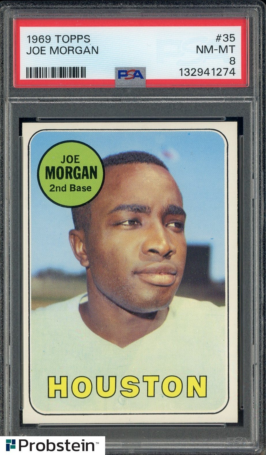 1969 Topps #35 Joe Morgan Houston Astros HOF PSA 8 NM-MT