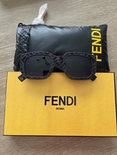 NEW Fendi Sunglasses Matte Black Geometric SHADOW
