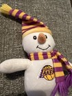 Los Angeles Lakers Plush, NBA basketball Snowman With Hat & Scarf — photo 2