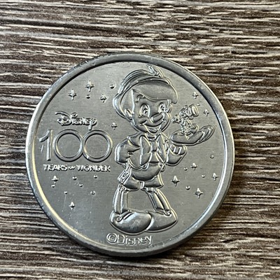Disney 100 Years of Wonder Commemorative Coin-Pinocchio | eBay