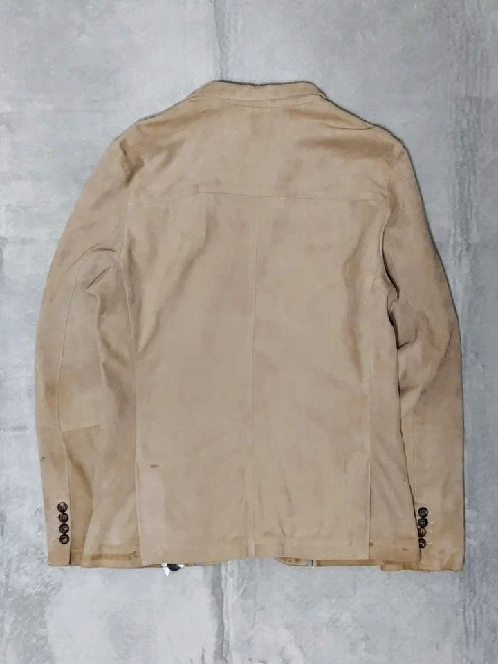eleventy goat leather suede easy jacket - Image 2 of 4