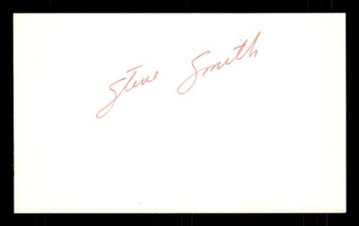 3x5 Index Card minor leaguer  Steve T. Smith signed autograph SD Padres SDF BXCP