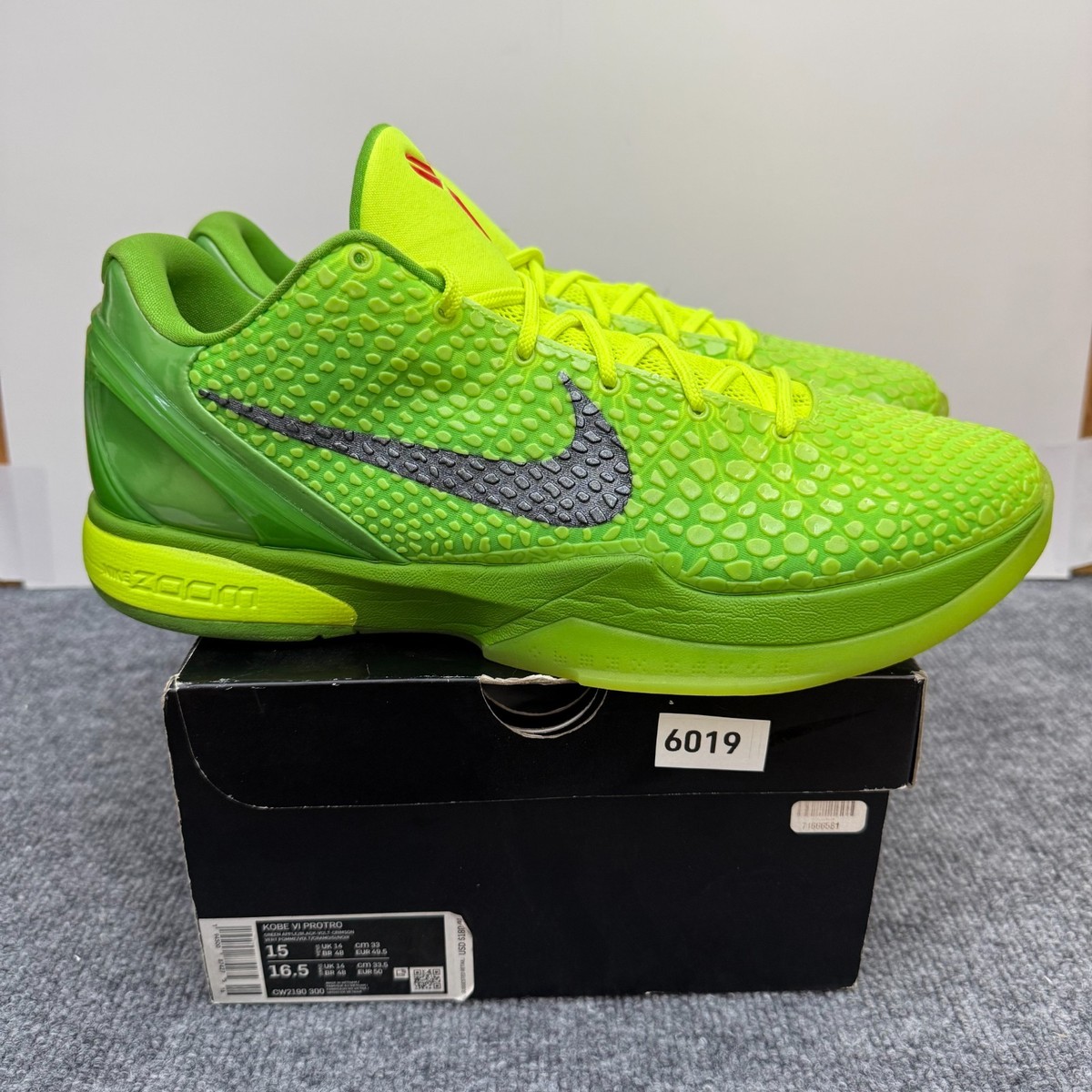 Nike Kobe 6 Protro Green Apple/Black Volt Crimson CW2190-300 Men's