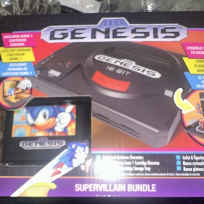 SEGA Genesis 16-Bit Black Console w/ Sonic The Hedgehog Cartridge