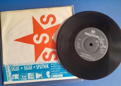 Sigue Sigue Sputnik 7-inch vinyl Hack Attack abd and Love Missile F1 -11 