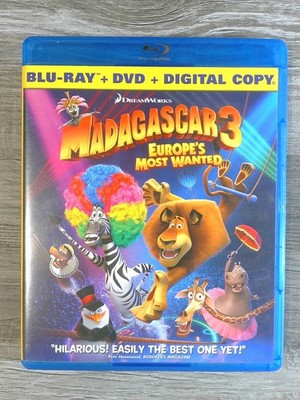 Madagascar 3 Europe's Most Wanted Blu-ray DVD 2012 DreamWorks Hans Zimmer