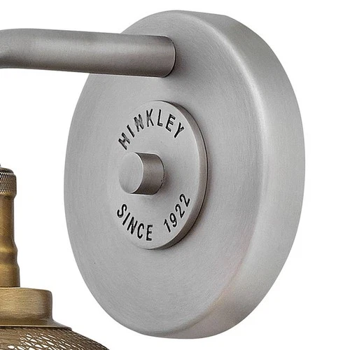 Hinkley Rigby 8 3/4" High Industrial Antique Nickel Wall Sconce - Picture 5 of 7